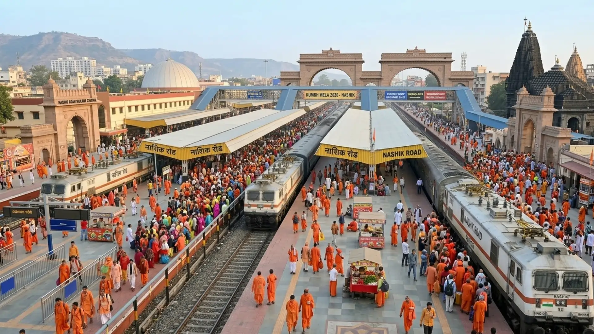Railways Plan ₹1,200 Cr Upgrade, New Train Halts for Kumbh Pilgrims